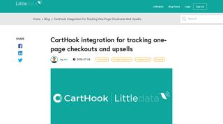 Introducing CartHook integration | Littledata blog