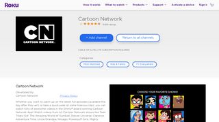 Cartoon Network | Roku Channel Store | Roku
