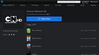Cartoon Network HD Live Stream | Watch Shows Online | DIRECTV