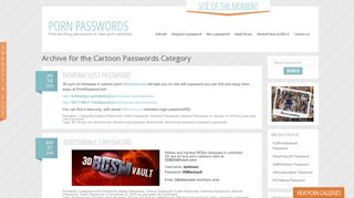 Cartoon Passwords | Porn Passwords