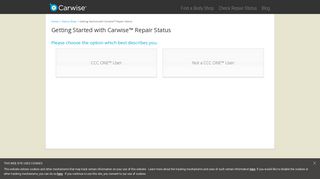 Getting Started with Carwise Repair Status - Carwise.com