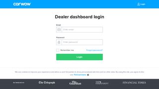 Login to your dealer account on carwow | carwow.co.uk