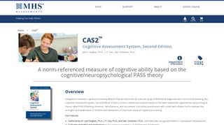 CAS2 - MHS Assessments