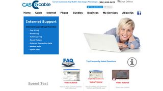 Internet Support - Home - CAS Cable