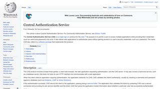 Central Authentication Service - Wikipedia