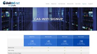 CAS-WiFi Signup - Babtel