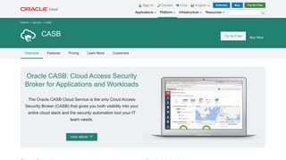 CASB Cloud Service | Oracle Cloud