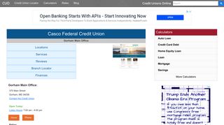 Casco Federal Credit Union - Gorham, ME - Credit Unions Online
