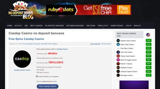 Casdep Casino no deposit bonus codes