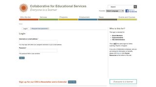 Login | Collaborative for Educational Services