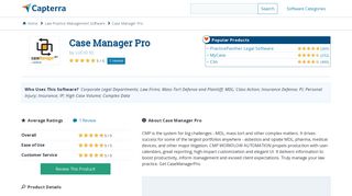 Case Manager Pro Reviews and Pricing - 2019 - Capterra