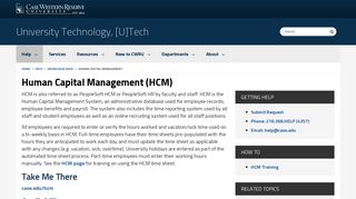 Human Capital Management (HCM) - Case Western Reserve University
