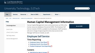 Human Capital Management Information - Case Western Reserve ...