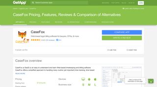 CaseFox Pricing, Features, Reviews & Comparison of Alternatives ...