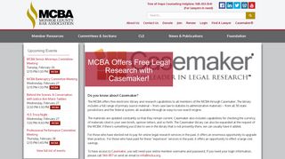 MCBA Offers Free Legal Research with Casemaker! - Monroe County ...
