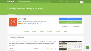 Casengo Software 2019 Pricing & Features | GetApp®