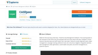 CASEpeer Reviews and Pricing - 2019 - Capterra