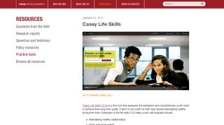 Casey Life Skills - Casey Family Programs