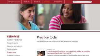 Practice tools - Casey Family Programs