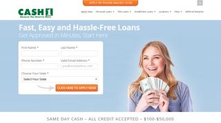 Personal Loans, Installment Loans, Title Loans | CASH 1