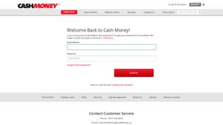 Cash Money - Log In to Your Account