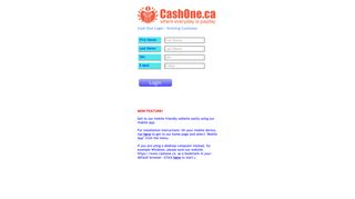 Cash One - Existing Customer