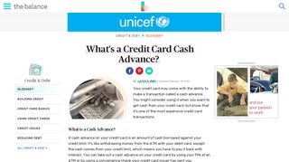 What Is a Credit Card Cash Advance? - The Balance