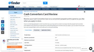 Cash Converters Prepaid Card Review & Fees | finder.com.au