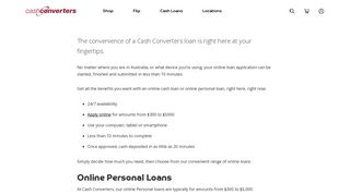 Online Loans | Cash Converters
