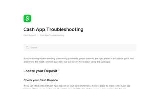 Cash App Troubleshooting | Square Support Center - US