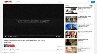 Secret Cash Formula-Secret Cash Formula Review SCAM ... - YouTube