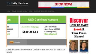 Cash Formula Software Is Cash Formula SCAM SYSTEM Or NOT ...