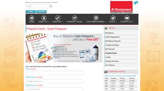 Prepaid Cards - Cash Passport - Al Rostamani International Exchange