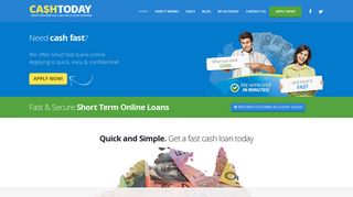 Online Payday Loans with CashToday!