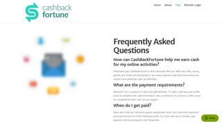 FAQ | CashbackFortune