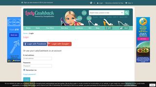 Login - LadyCashback.co.uk
