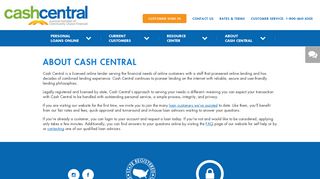 About Us - Online Loans and Short Term Lending - CashCentral.com