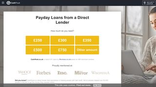 Payday loans online from Cashfloat Direct Lender | Bad Credit Accepted