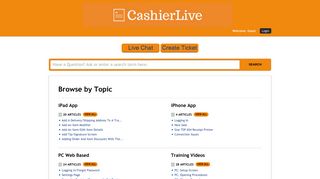 Cashier Live Portal