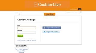 Cashier Live Login - Cashier Live Portal