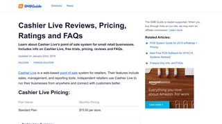 Cashier Live Reviews, Pricing, Key Info, and FAQs - The SMB Guide