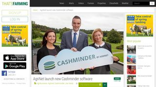 AgriNet launch new Cashminder software | THATSFARMING.COM