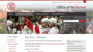 Pay Now - Cashnet | Cornell University Division of Financial Affairs