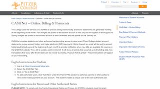 CASHNet - Online Billing & Payments - Student Accounts