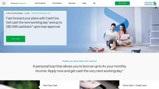 CashOne Personal Loan - Standard Chartered Singapore