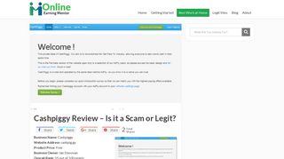 Cashpiggy Review – Is it a Scam or Legit? | Online Earning Mentor