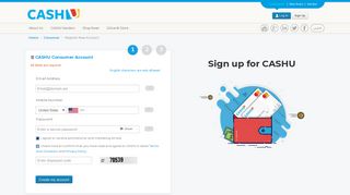 Consumer Registration - CashU
