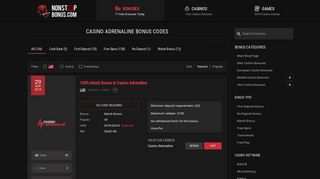 Casino Adrenaline - NONSTOPBONUS.COM