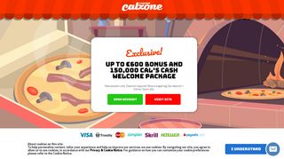 Welcome to Casino Calzone, Tasty 100% Bonus for all New Players