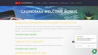 casinomax welcome bonus - CasinoMax - The Ultimate Gaming ...